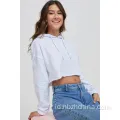 Womens Fashion Sweatshirts Raw Edge Bottom Hoodies